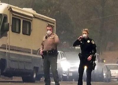 درگیری ماموران پلیس با پرسنل نیروی هوایی آمریکا نزدیک کالیفرنیا